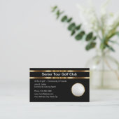 Classy Golf Theme Visitekaartjes (Staand voorkant)