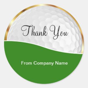 Classy golfthema Dank u Stickers
