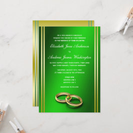Classy Goud & Groen, Trouwringen Trouwen Kaart