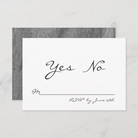 Classy Granite RSVP (Devant / Derrière)