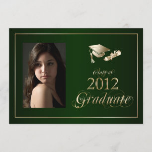 Classy Green et Gold 2012 Invitation de la photo