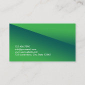 Classy Green Real Estate Broker Visitekaartje (Achterkant)