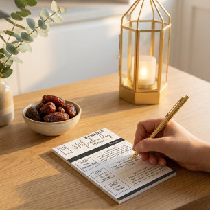 Classy Greeny Ramadan 3 maaltijden per dag Planner Post-it® Notes