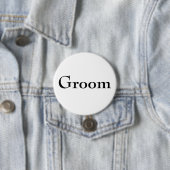 Classy Groom Button (In situ)
