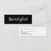 Classy Haarstylist Appointment Visitekaartjes (Voorkant / Achterkant)