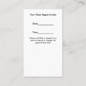 Classy Hair Styliste Client Nomination Cartes (Dos)