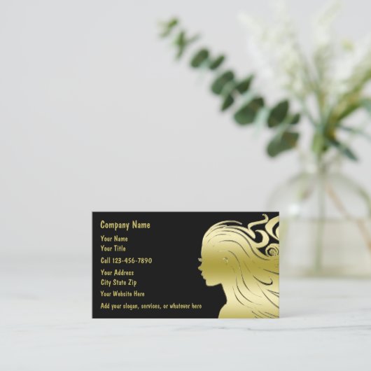 Classy Hairdressing Visitekaartjes (Staand voorkant)