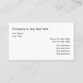 Classy Handyman Visitekaartjes (Achterkant)