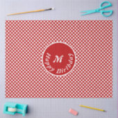 Classy Happy Birthday Red Polka Dot Tissue Paper Tissuepapier (Craft)