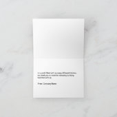 Classy Hartelijk dank voor uw visitekaartjes Bedankkaart (Binnen)