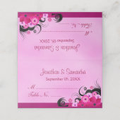 Classy Hibiscus bloemenlicht Fuchsia gevouwen tafe (Buitenkant ongevouwen)