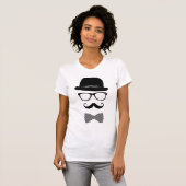 Classy hipster t-shirt (Voorkant volledig)