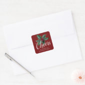 Classy Holly Dank u wel! Vierkante Sticker (Envelop)
