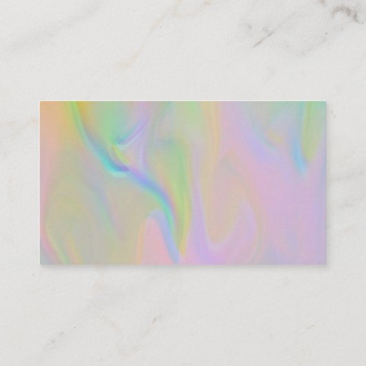 Classy holografisch bedankt elegant visitekaartje (Achterkant)