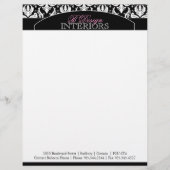 Classy Interior Designer Letterhead Custom Briefhoofd (Voorkant)