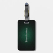 Classy Irish Gelukkig shamrock leder Bagagelabel (Achterkant verticaal)