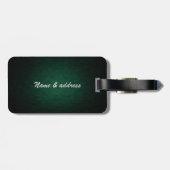 Classy Irish Gelukkig shamrock leder Bagagelabel (Achterkant horizontaal)