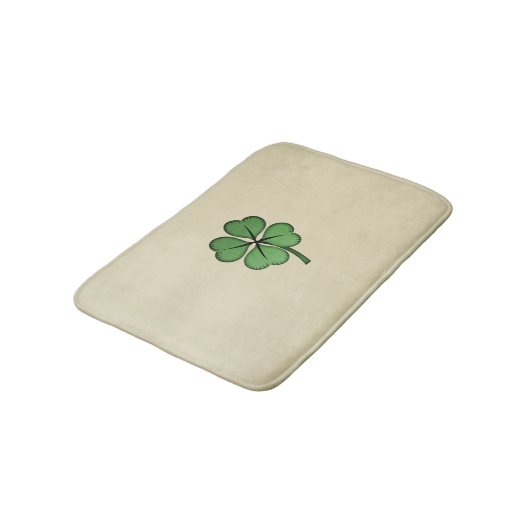 Classy Irish Lucky Shamrock Badmat (Gekanteld)