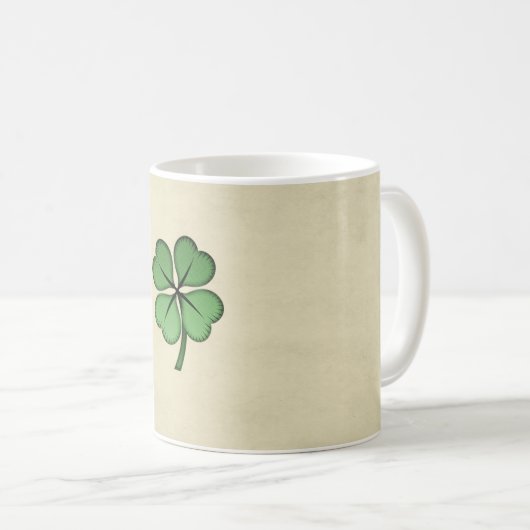 Classy Irish Lucky Shamrock Koffiemok (Voorkant rechts)