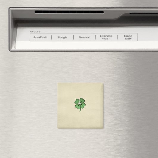 Classy Irish Lucky Shamrock Magneet (Insitu (Vaatwasser))