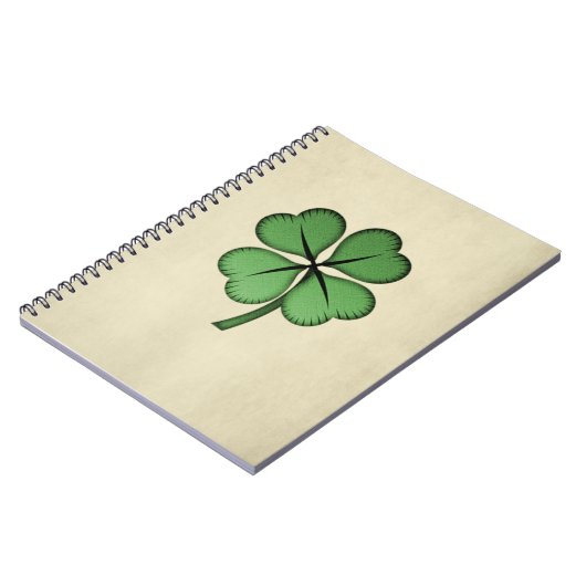 Classy Irish Lucky Shamrock Notitieboek (Linkerzijde)