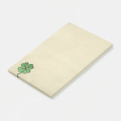 Classy Irish Lucky Shamrock Post-it® Notes (Schuin)