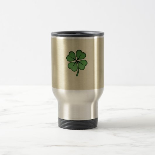 Classy Irish Lucky Shamrock Reisbeker (Center)