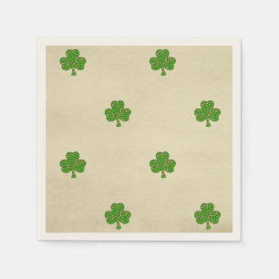 Classy Irish Lucky Shamrock St. Patrick's Day Servet