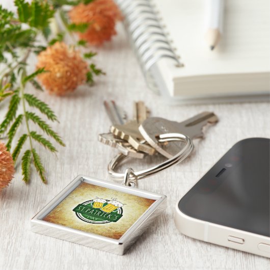 Classy Irish St. Patrick's Day Sleutelhanger (Zijkant)