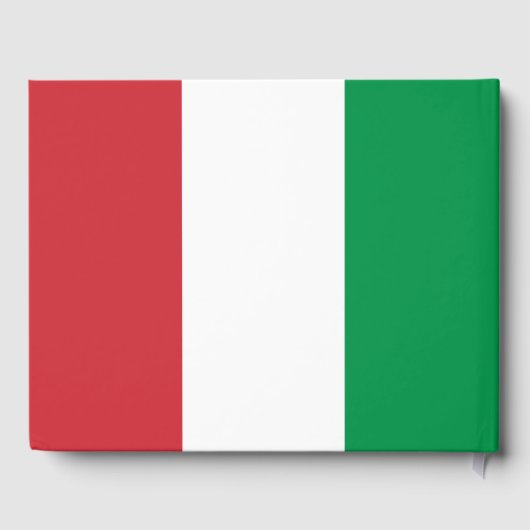 Classy Italiaans vlag gastenboek voor bruiloft (Achterkant)
