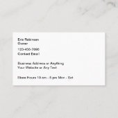 Classy Jewellery Store Owner Visitekaartjes (Achterkant)