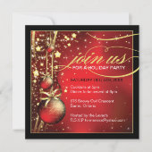 Classy-kerstfeestuitnodiging Kaart (Voorkant)
