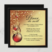 Classy-kerstkaartuitnodiging Kaart (Voorkant / Achterkant)