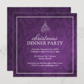 Classy Kerstmis uitnodiging (Voorkant / Achterkant)