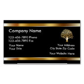 Classy Landscaping Tree Design Magnetisch Visitekaartje (Voorkant)