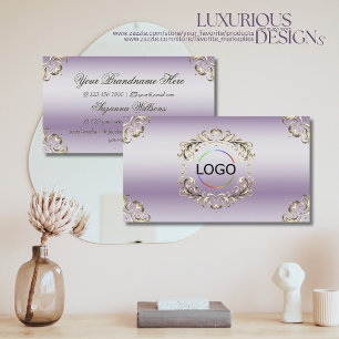 Classy Lavendel Gold  met Logo Elegance Visitekaartje
