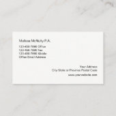 Classy Law Kantoor Design Visitekaartje (Achterkant)