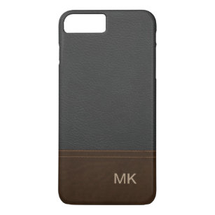 Classy Leather Kijk Mannen Monogram iPhone 8 Plus / 7 Plus Hoesje
