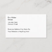 Classy Leather Shop Visitekaartjes (Achterkant)