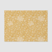 Classy Leaves Floral Art Pattern op okergeel Tissuepapier (Voorkant)