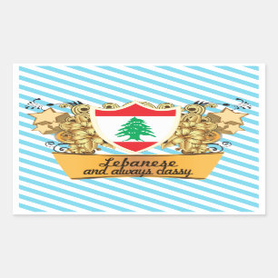 Classy Lebanese Rechthoekige Sticker