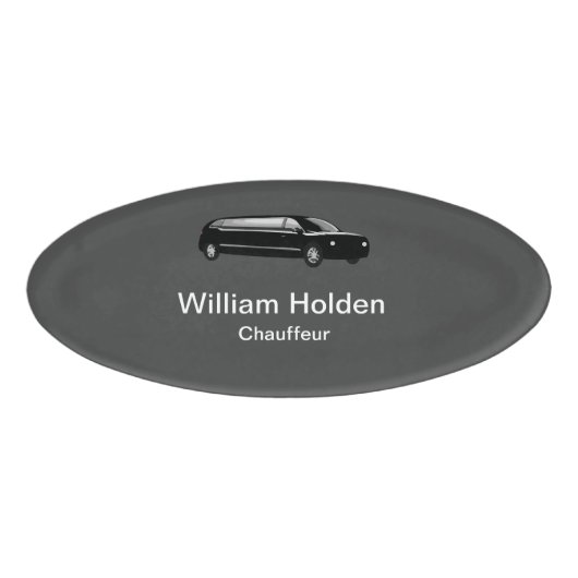 Classy Limousine Chauffeur Naambadge (Voorkant)