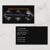 Classy Limousine Service Chauffeur Visitekaartjes (Voorkant / Achterkant)
