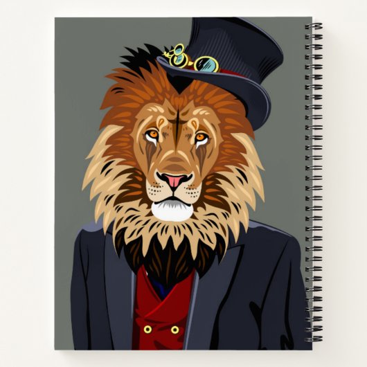 Classy Lion Notitieboek (Achterkant)