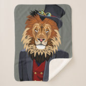 Classy Lion Sherpa Deken (Voorkant)