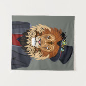 Classy Lion Wandkleed (Voorkant (horizontaal))
