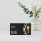 Classy Locksmith Carte de visite unique (Debout devant)