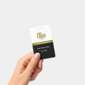 Classy Logo Business Name Badges (Handheld)