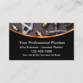 Classy Loodgieter Service Visitekaartjes Design (Voorkant)