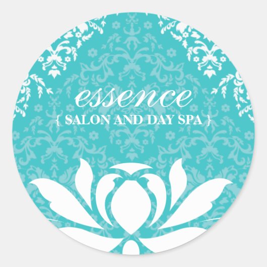 Classy Lotus Flower and Day Spa Sticker (Voorkant)